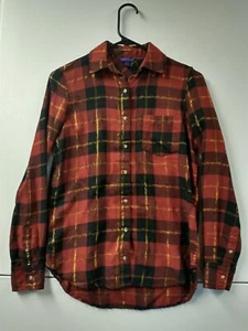 Aeropostale Shirt Women's XS Extra Small Long Sleeve Plaid Ladies - Picture 1 of 6