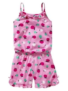 NUEVO CON ETIQUETAS GAP Niños Niñas Estampado Manzana Pijama Corto Mameluco Dormir XS 4 NUEVO - Imagen 1 de 1