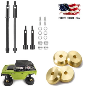Para vehículo modelo de carreras SCX24 90081 + 4 mm ejes de transmisión de acero pesos de latón - Imagen 1 de 21