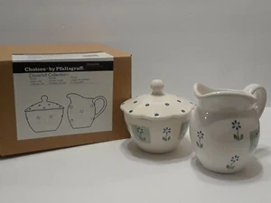 Pfaltzgraff Choices Cloverhill Collection Zucker & Milchkännchen Set NEU in BOX Geschirr - Bild 1 von 12