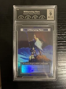 Sorcery Witherwing Hero Promo Alpha Investments Graded PCG 9 - Picture 1 of 2