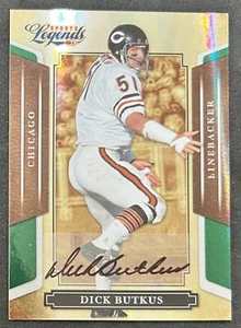 DICK BUTKUS #5/5 Autograph 2008 Donruss Playoff Legends Chicago Bears RIP Auto - Picture 1 of 3