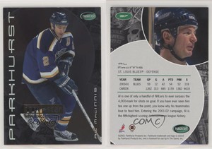 2001-02 ITG Parkhurst Silver Tri-Star New England /10 Al MacInnis #37 HOF