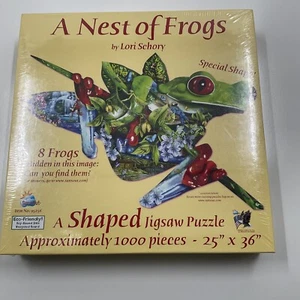 "Puzzle SunsOut 2009 A Nest Of Frogs de Lori Schory 1000 piezas 25"" X 36"" sellado" - Imagen 1 de 5
