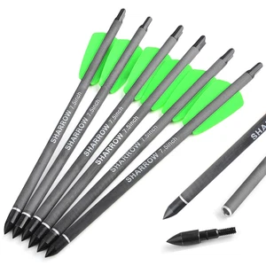 7.5" 15" Crossbow Bolts SP400 Carbon Arrow Screw Points Archery Hunting Shooting - Picture 1 of 13