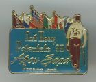Hat Or Lapel Pin Shriners Abou Saad Panama Canal 1999 Flags Crutch Blue Gold D-3