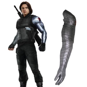 Armadura mecánica Winter Soldier Bucky Barnes Capitán América 3 brazos utilería portátil - Imagen 1 de 13