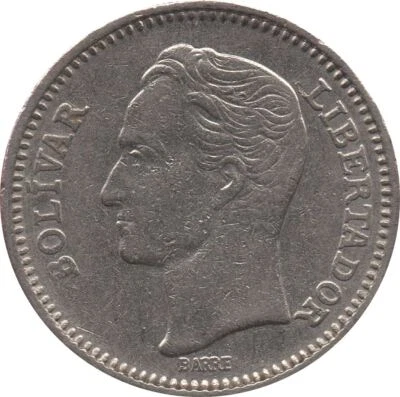 Venezuela | 50 Centimos Coin | Palomo Horse | Simon Bolivar | 1965 - 1985 - Image 1 of 2