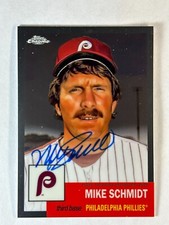 2022 Topps Chrome Platinum Anniversary Mike Schmidt Refractor - ON CARD AUTO