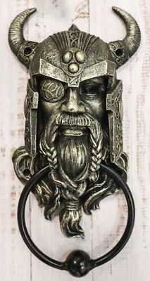 Ruler of Asgard Warrior Raven God Odin The Alfather 装饰门敲门器 — 第 1/4 张图片