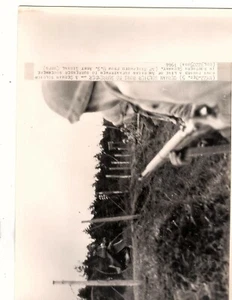 USA infantry along lines with german surrendering WW2  Photos photographer (jc - Picture 1 of 1