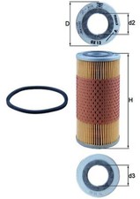 SERVANT oil filter OX 12D filter insert for ALFA GAZ SPIDER GT 69.8 mm GTA 1750 2000
