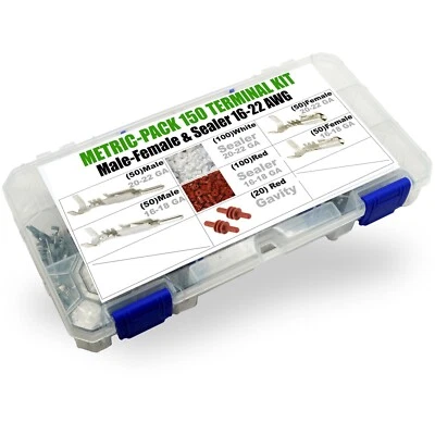420pcs APTIV Metri Pack 150 Series(Female Terminals, Sealer, Cavity ) 16-22 GA - Image 1 of 4