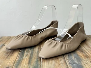 H&M Beige Ballet Flats Women's Size 8 - Picture 1 of 9