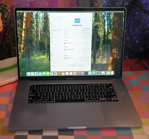 16" Macbook Pro 2019 Core i7 2.6 16GB 512GB SSD 5300M Sequoia SPACE GRAY A2141 - Afbeelding 1 van 14