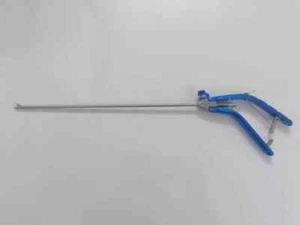 Laparoscopic V-Type Needle Holder Curved Right Hand Jaw Instrument 5mm 330mm - Picture 1 of 8