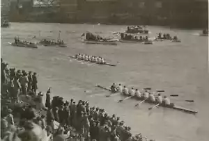 Vintage Fotos Oxford vs Cambridge, Oxford Race Championship um 1938 - Bild 1 von 8