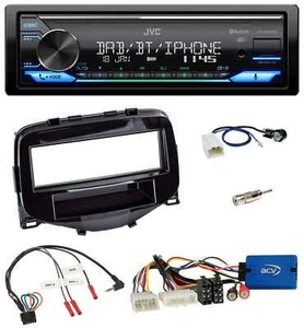 JVC Bluetooth DAB USB Lenkrad Autoradio für Toyota Aygo 2014-2021 - Bild 1 von 11