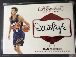 16-17 Panini Flawless Excellence Signatures Dan Majerle Auto #10/15 RUBY - Picture 1 of 2