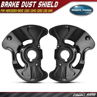 2Pcs Front Brake Dust Shield for Mercedes-Benz C230 C240 C280 C32 AMG C320 C350 - Image 1 of 4