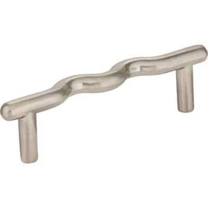11 Elements Verona 3-7/8 In. Satin Nickel Wavy Cabinet Door Drawer Pull Z105SN - Picture 1 of 2