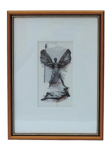 Cash's Silk Woven Picture - Coventry Cathedral - St Michael & the Devil - Picture 1 of 3