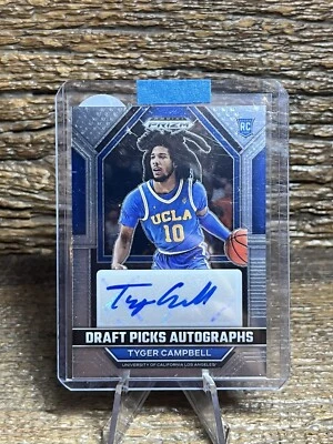 2023-24 Panini Prizm Draft Picks Silver Tyger Campbell #DPA-TCB Auto - Image 1 of 4