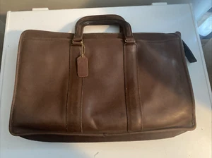 Vintage Coach Brown Embassy Briefcase (#5090) - Picture 1 of 12
