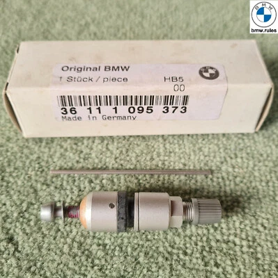 5cm OEM BMW MINI Aluminium Tyre Tire Valve Stem Cap Pressure Sensor RDC TPMS - Image 1 of 4