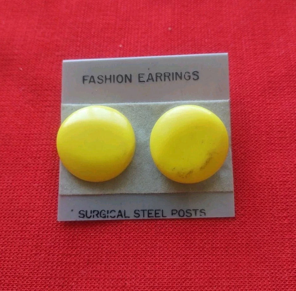 New Yellow Stud Earrings  - Image 1 of 1