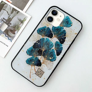 AU Luxury Marble Glitter Leaf Case Phone Cover for iPhone 12 11 Pro Max XR HOT - Picture 1 of 13