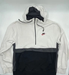 Nike Air weißer Pullover Hoodie 3 Taschen Erwachsene Large Vintage 90er #C714 - Bild 1 von 12