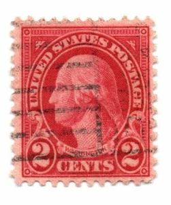 Estampilla Scott 634 de Estados Unidos 1926-28 2c de Washington usada (a23) - Imagen 1 de 2
