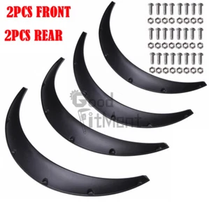 For Mitsubishi Lancer RVR Black Wheel Arches Fender Flares Extra Wide Body Kits - Picture 1 of 11