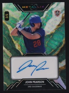 John Pearson 2024 Wild Card Metallix Auto /5 SSP LSU Tigers - Picture 1 of 2