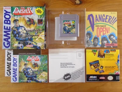 The Punisher Nintendo Gameboy ~Box~Game~Manual~Inserts~Reg. Card~ Tested/Working - Image 1 of 4
