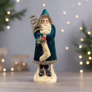 Ragon House Weihnachten Vintage Look 16,5" Deep Ocean Samt Belsnickle Santa - Bild 1 von 5