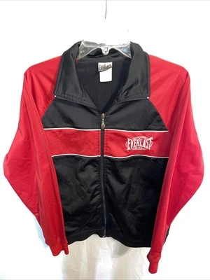 Everlast Mens Performance Jacket Sz Medium Red Black Athleisure Running Active - Imagem 1 de 4