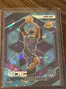 LeBron James 2024-25 Panini Mosaic Epic Performers Blue Ice Prizm 031/125 #2 - Imagen 1 de 2