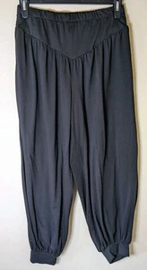 Shein 0XL Women’s Plus Boho Harem Ankle Cuff Pants Black - Picture 1 of 6