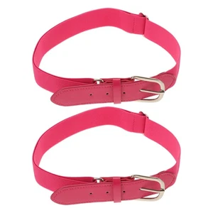  2 Stück Jugend Baseball Gürtel Mädchen rosa Ausrüstung verstellbar Gummibund - Bild 1 von 12