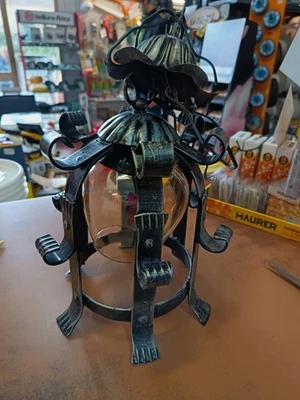 lampadario ferro battuto antico - Immagine 1 di 4