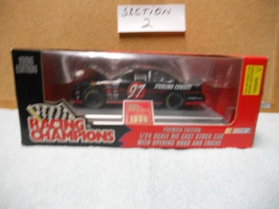 Racing Champions Premier H.O. em escala 1/24 1996 Nascar #97 Sterling Cowboy autografado - Imagem 1 de 3