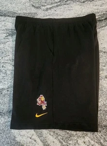 NIKE VINTAGE 90s BASKETBALL SHORTS MENS SMALL ARIZONA STATE SUN DEVILS BLACK 9" - Picture 1 of 10
