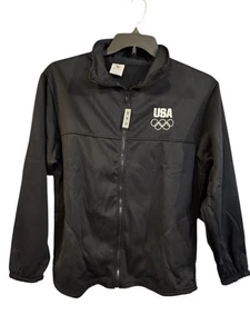 Team USA leichte Sportjacke schwarz Fleece Größe Medium brandneu Unisex - Bild 1 von 3