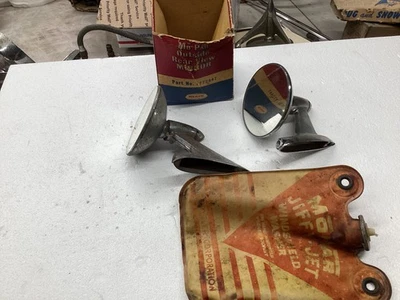 Original 1957 1956 1955 chrysler Dodge Plymouth Desoto Side Mirrors jiffy bag - Bild 1 von 4