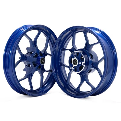 2.75"/4" Front Rear Wheel Blue Rim for Yamaha MT03 20 21 22 23 24 R3 15-24 23 Foto 1 de 4