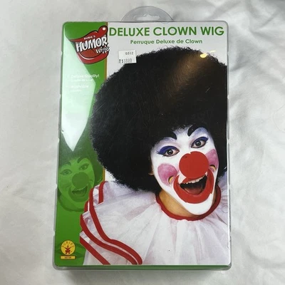 Rubie's 豪华服装黑色小丑非洲假发 - 均码适合所有 — 第 1/2 张图片