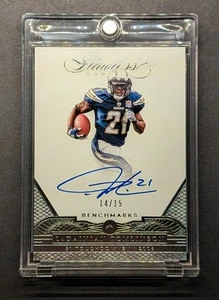 LADAINIAN TOMLINSON Auto 2016 Flawless Benchmarks Silver Foil SSP /15 - Picture 1 of 7