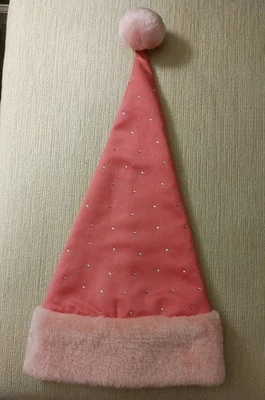 Victoria's Secret Sexy Little Things Santa Hat Pink with Rhinestones NWT Vintage - Image 1 of 4